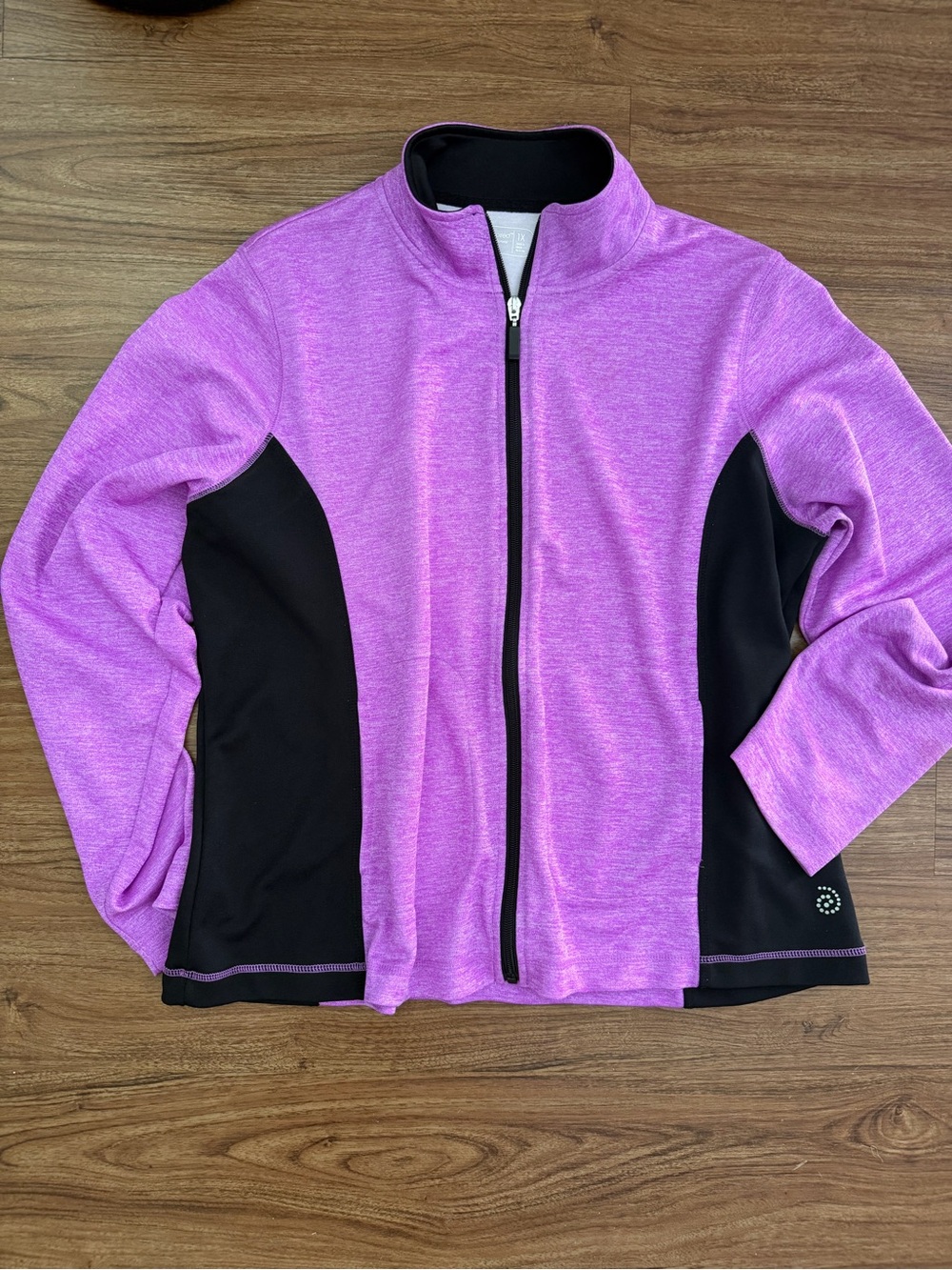 be inspired Purple and Black Full-Zip Jacket